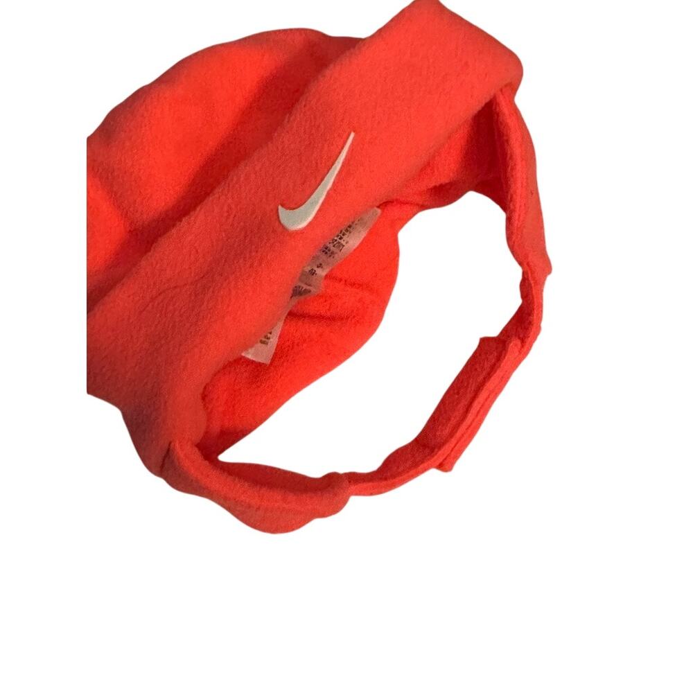 Nike Bright Pink Fleece 2 Piece Set Infant Hat with Chin Strap & Mittens NEW - Picture 3 of 7